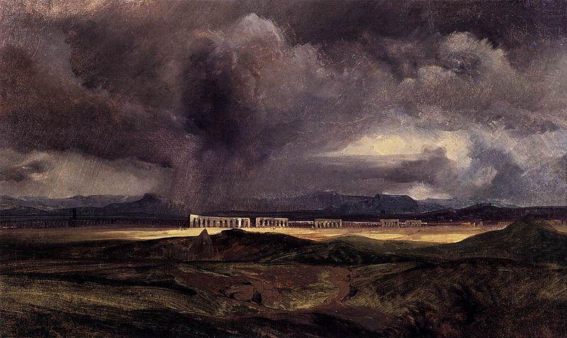 Carl Blechen Stormy Weather over the Roman Campagna china oil painting image
